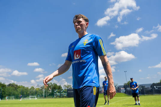 Noah Persson of the Swedish under-21 national football team