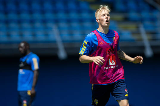 Melker Widell of the Swedish under-21 national football team