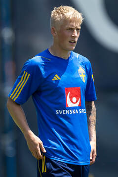 Melker Widell of the Swedish under-21 national football team