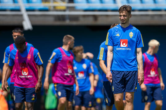 Noah Eile of the Swedish under-21 national football team