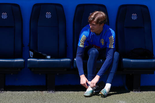 Filip Sidklev of the Swedish under-21 national football team