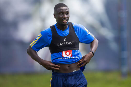 Imam Jagne of the Swedish under-21 national football team