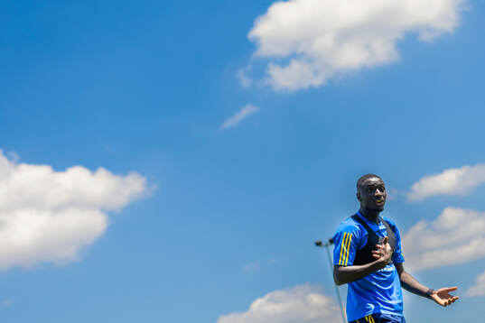 Imam Jagne of the Swedish under-21 national football team