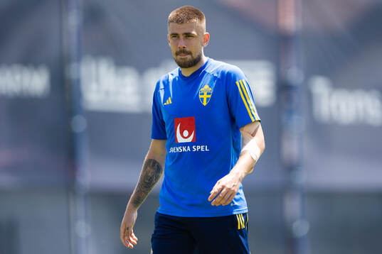 Tim Prica of the Swedish under-21 national football team