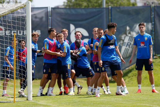 Players of the Swedish under-21 national football team