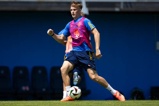 Casper Widell of the Swedish under-21 national football team