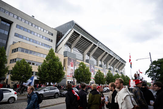 Exterior view of Parken Stadium