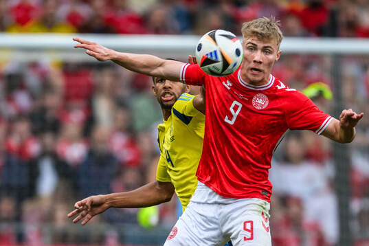 Rasmus Højlund of Denmark