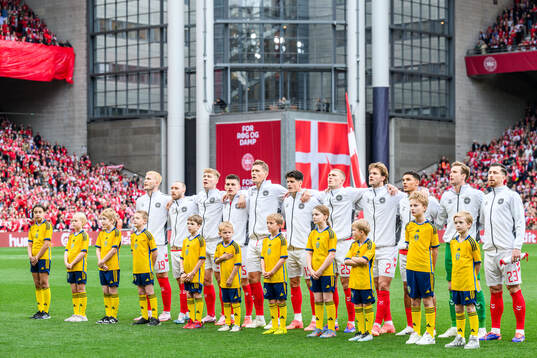 Starting eleven of Denmark