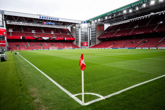 Interior view of Parken Stadium