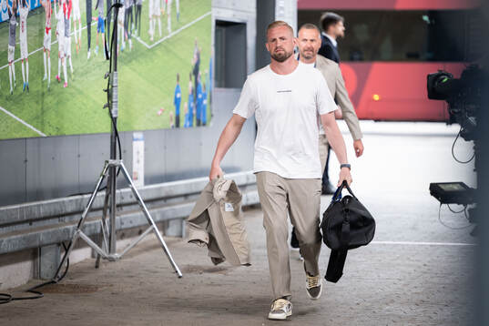 Goalkeeper Kasper Schmeichel of Denmark