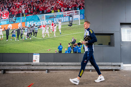 Goalkeeper Robin Olsen of Sweden