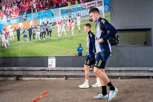 Emil Krafth and Emil Holm of Sweden