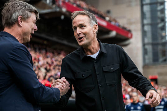 Head coach Jon Dahl Tomasson of Sweden and Head coach