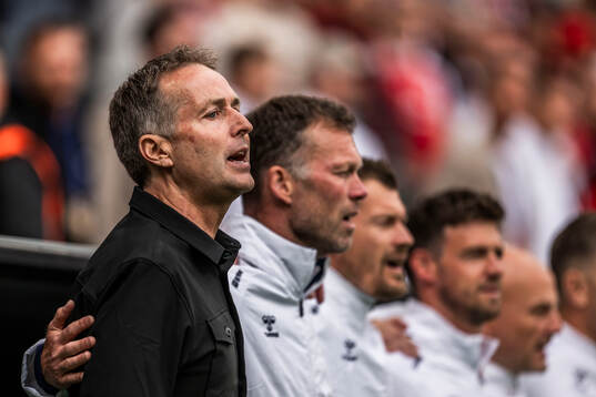 Head coach Kasper Hjulmand of Denmark
