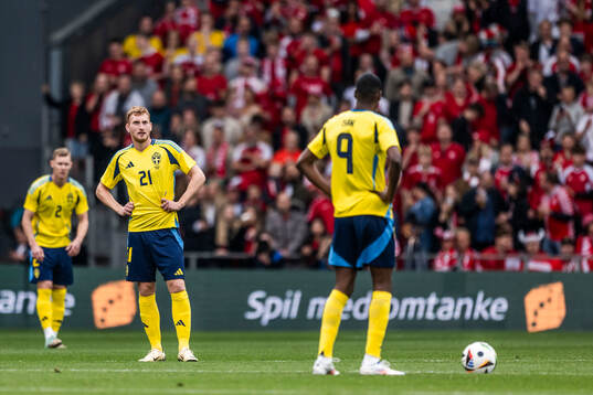 Dejan Kulusevski of Sweden looks dejected