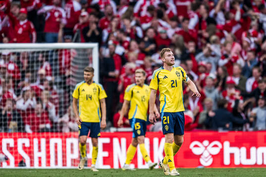 Dejan Kulusevski of Sweden looks dejected