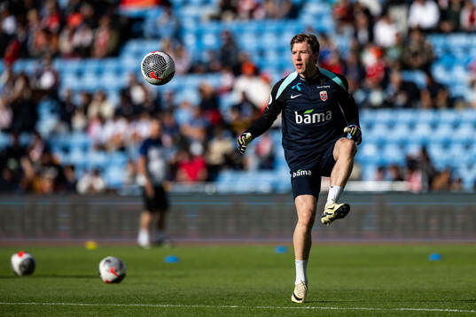 Goalkeeper Mathias Dyngeland of Norway