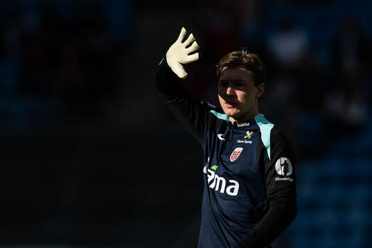 Goalkeeper Mathias Dyngeland of Norway