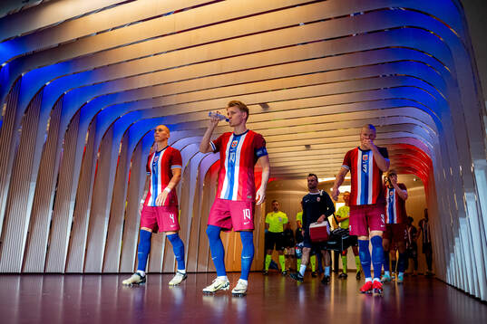 Leo Østigård, Martin Ødegaard and Erling Braut Haaland