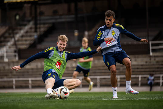 Samuel Gustafson and Yasin Ayari of the Swedish men's