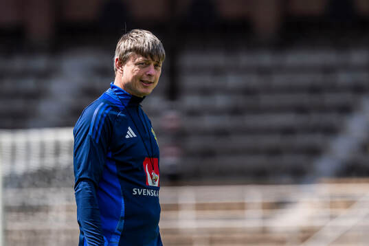 Head coach Jon Dahl Tomasson of the Swedish men's national