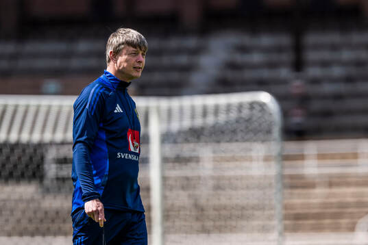 Head coach Jon Dahl Tomasson of the Swedish men's national