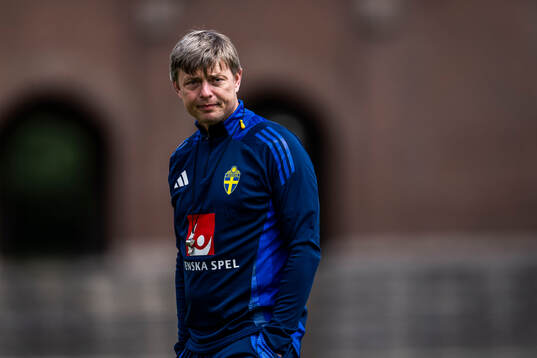 Head coach Jon Dahl Tomasson of the Swedish men's national