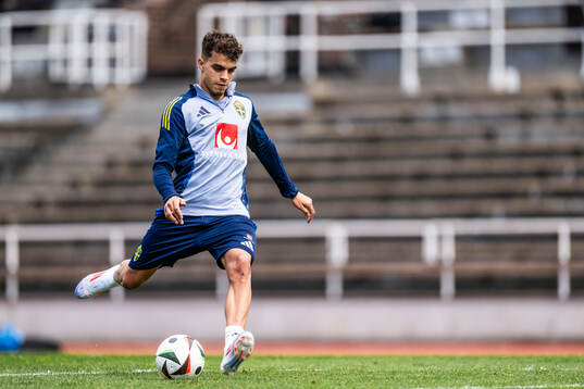 Yasin Ayari of the Swedish men's national football team