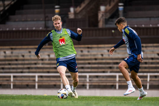 Samuel Gustafson of the Swedish men's national football team