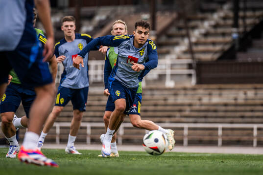 Yasin Ayari of the Swedish men's national football team
