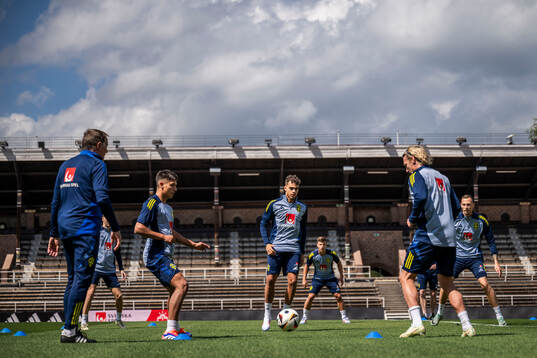 Matteo Perez Vinlöf, Yasin Ayari, Gustaf Nilsson and Emil