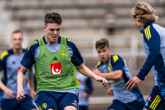 Emil Holm of the Swedish men's national football team