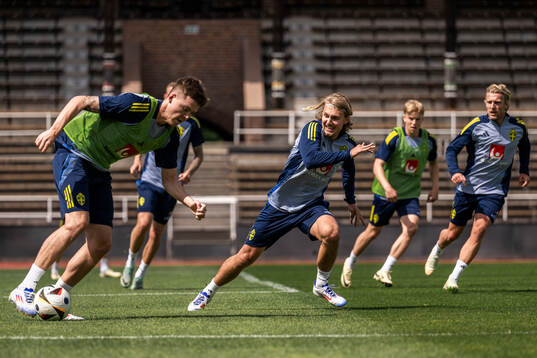 Emil Holm and Sebastian Nanasi of the Swedish men's
