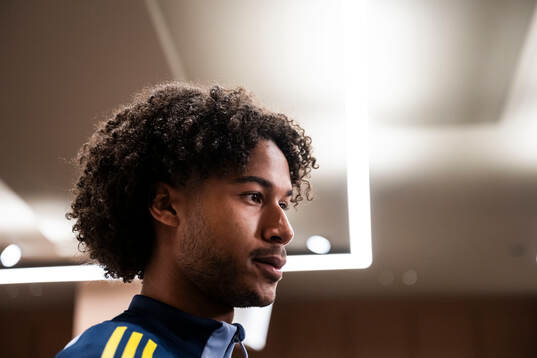 Jens-Lys Michel Cajuste of the Swedish national football