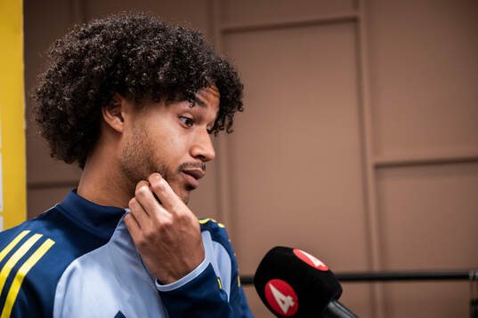 Jens-Lys Michel Cajuste of the Swedish national football
