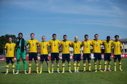 Players of Sweden at line up