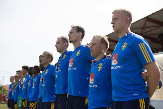 Head coach Daniel Bäckström of Sweden