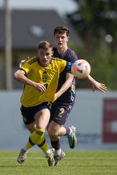 Jacob Ondrejka of Sweden and Kellen Fisher of England