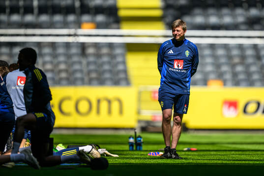 Head coach Jon Dahl Tomasson of the Swedish men's national