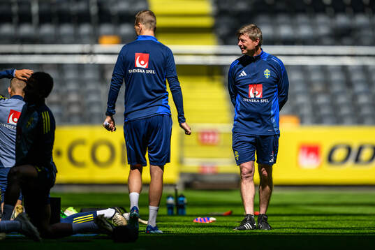 Head coach Jon Dahl Tomasson of the Swedish men's national