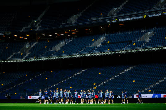 Players of the Swedish men's national football team at a