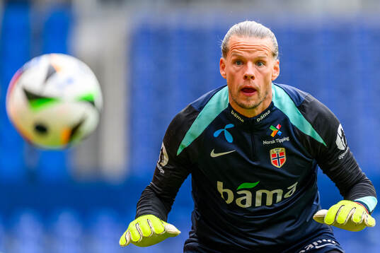 Goalkeeper Ørjan Håskjold Nyland of Norway of the