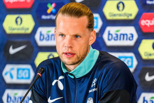 Goalkeeper Ørjan Håskjold Nyland of the Norwegian