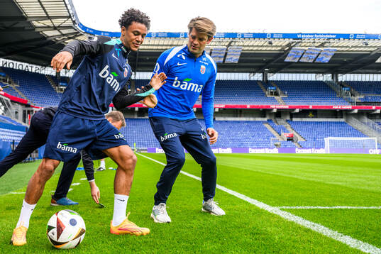 Oscar Bobb of the Norwegian national football team