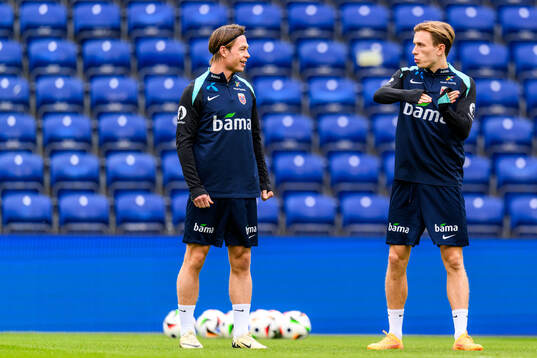 Andreas Schjelderup and Jesper Daland of the Norwegian