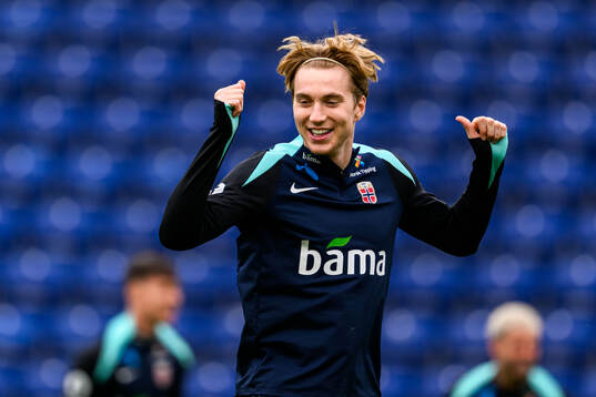 Marcus Holmgren Pedersen of the Norwegian national football