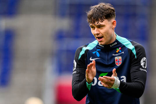 Jørgen Strand Larsen of the Norwegian national football