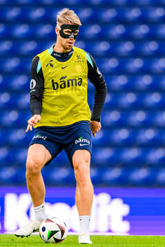 Kristoffer Ajer of the Norwegian national football team