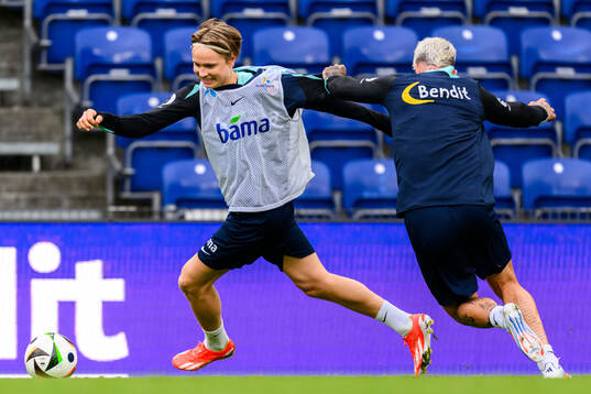 Andreas Schjelderup of the Norwegian national football team